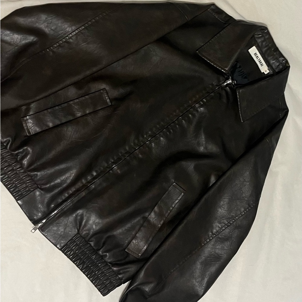 Brown Leather Jacket from realtakai